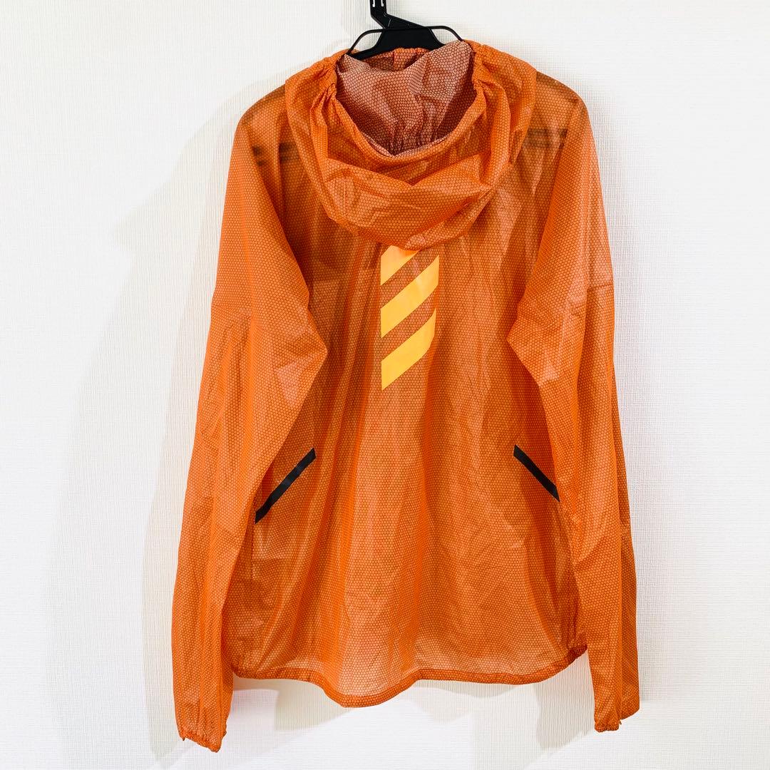 アディダス テレックス RAIN.RDY トレイルランニングジャケット オレンジ