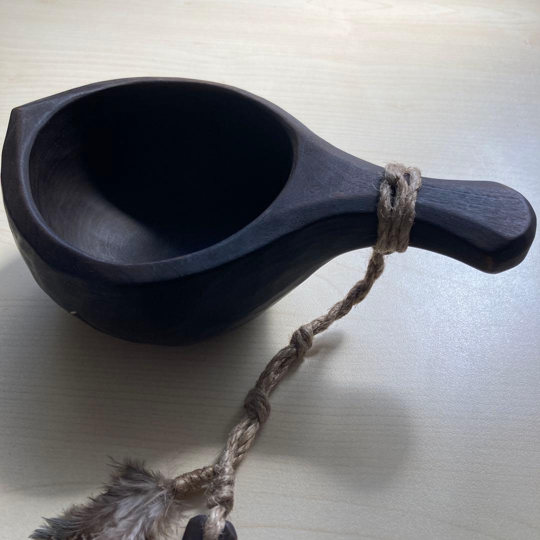 【新品】ソウルオブシベリア #1 ブラックペンダント　No.1840 ククサ