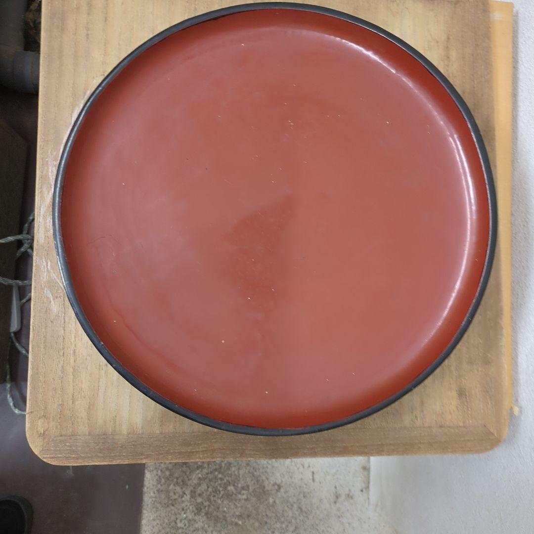 骨董　くりぬき盆　たかつき　台　木製　漆器　民芸　古道具　丸盆