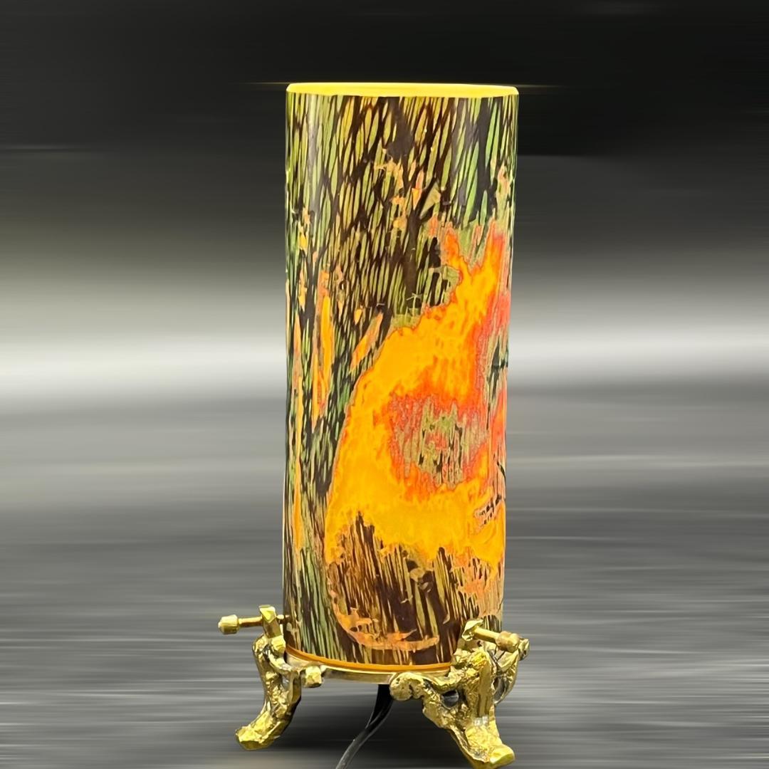 ドームナンシー　卓上照明　アンテルカレール　被せガラス　高さ18cm