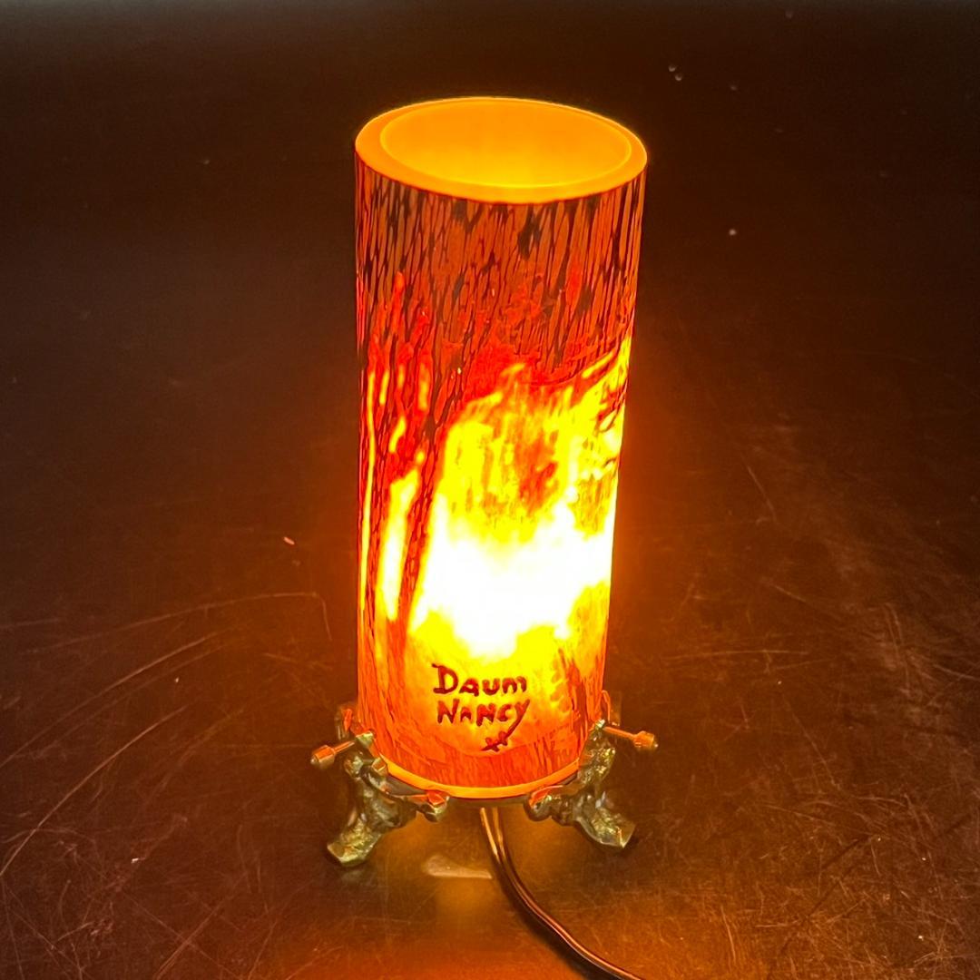 ドームナンシー　卓上照明　アンテルカレール　被せガラス　高さ18cm