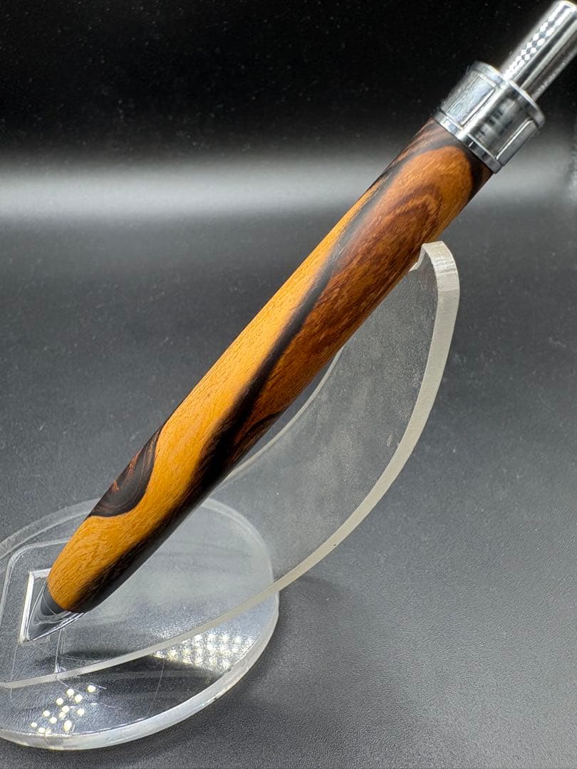 493デザートアイアンウッド　杢あり　木軸シャーペン　ボールペン