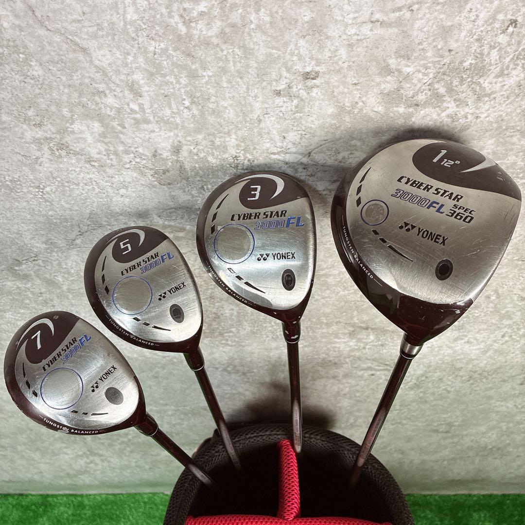 YONEX CYBER STAR 3000FL レディース ゴルフ 4本セット