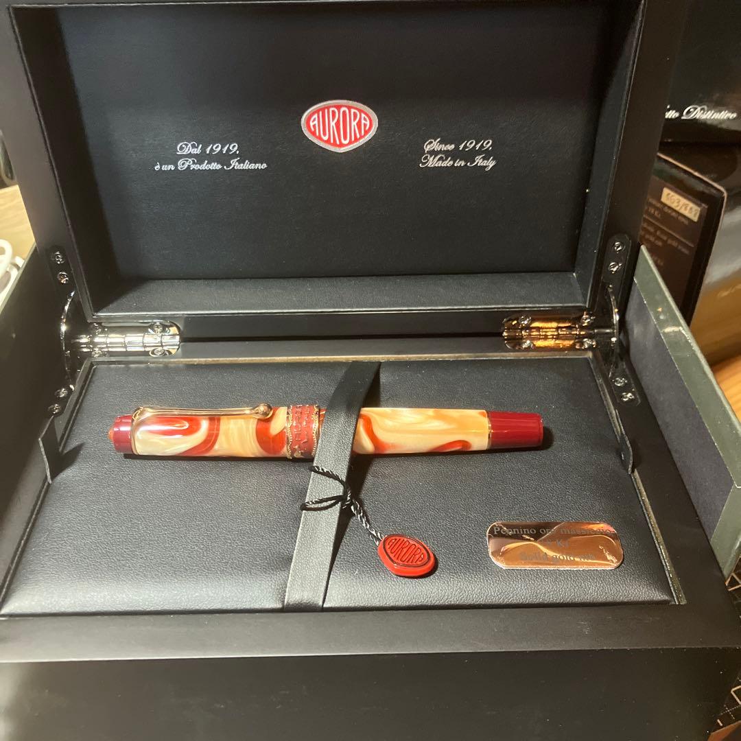 ウインターセール28日まで　限定　アウロラ　限定7500本 万年筆 大陸シリーズ