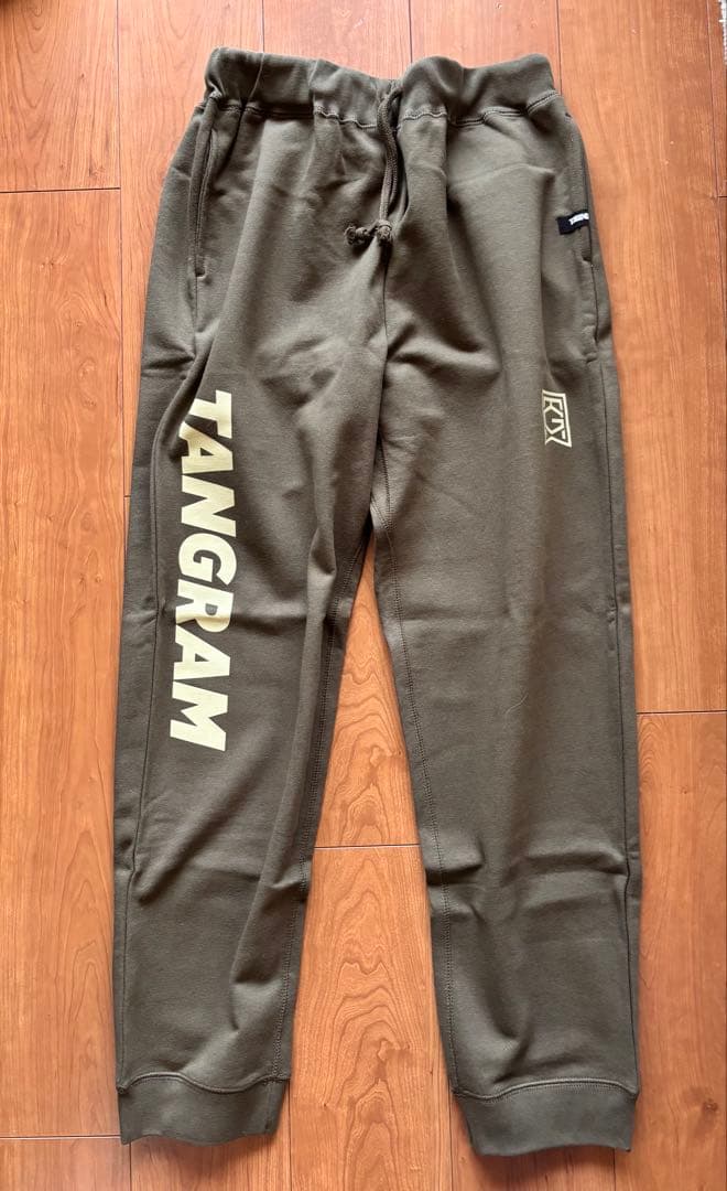 【値下げ】TANGRAM メンズスウェットパンツ オリーブ・カーキ