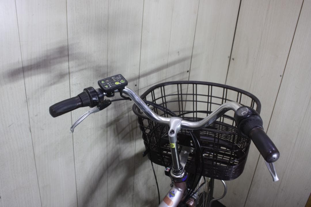s*4様 電動アシスト自転車 シルバー 前バスケット付き