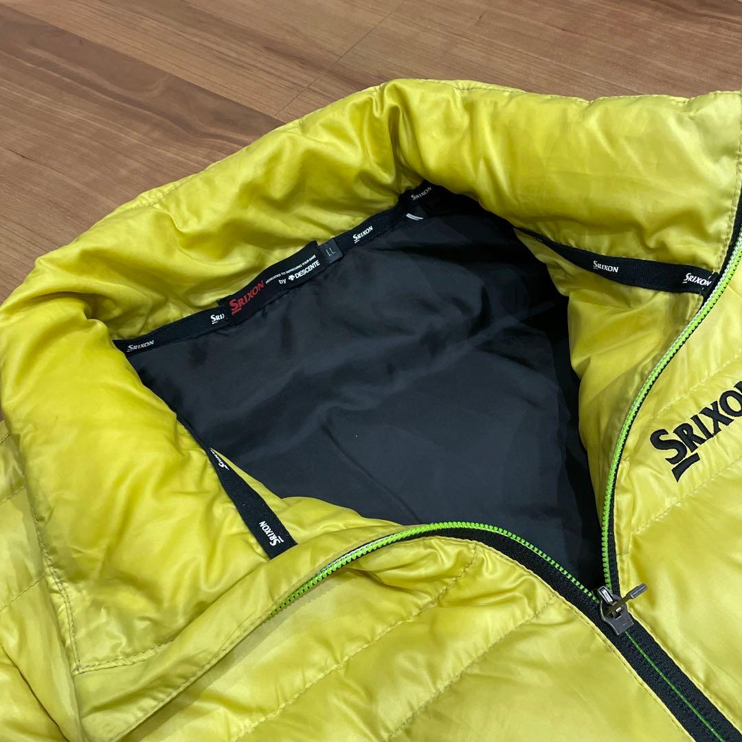 スリクソン　イエロー　黄色　ダウン　ゴルフ　ベスト　おすすめ　美品