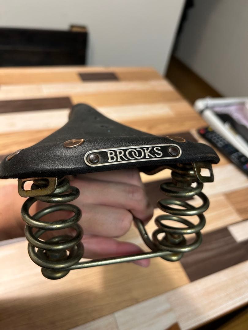 BROOKS レザーサドル スプリング付き