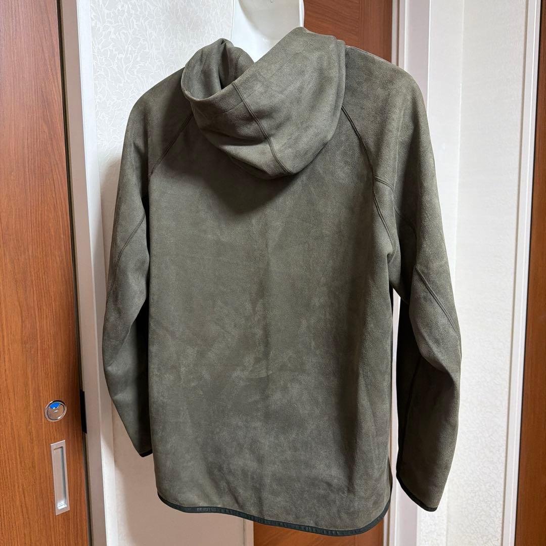 BRIEFING スエード調パーカー オリーブ Lサイズ