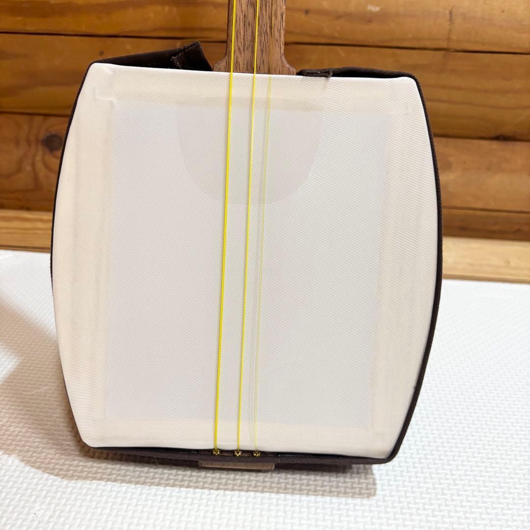 【美品】しゃみせん楽家 富山楽家 SHABO シャボ 稽古用 三味線 中細棹