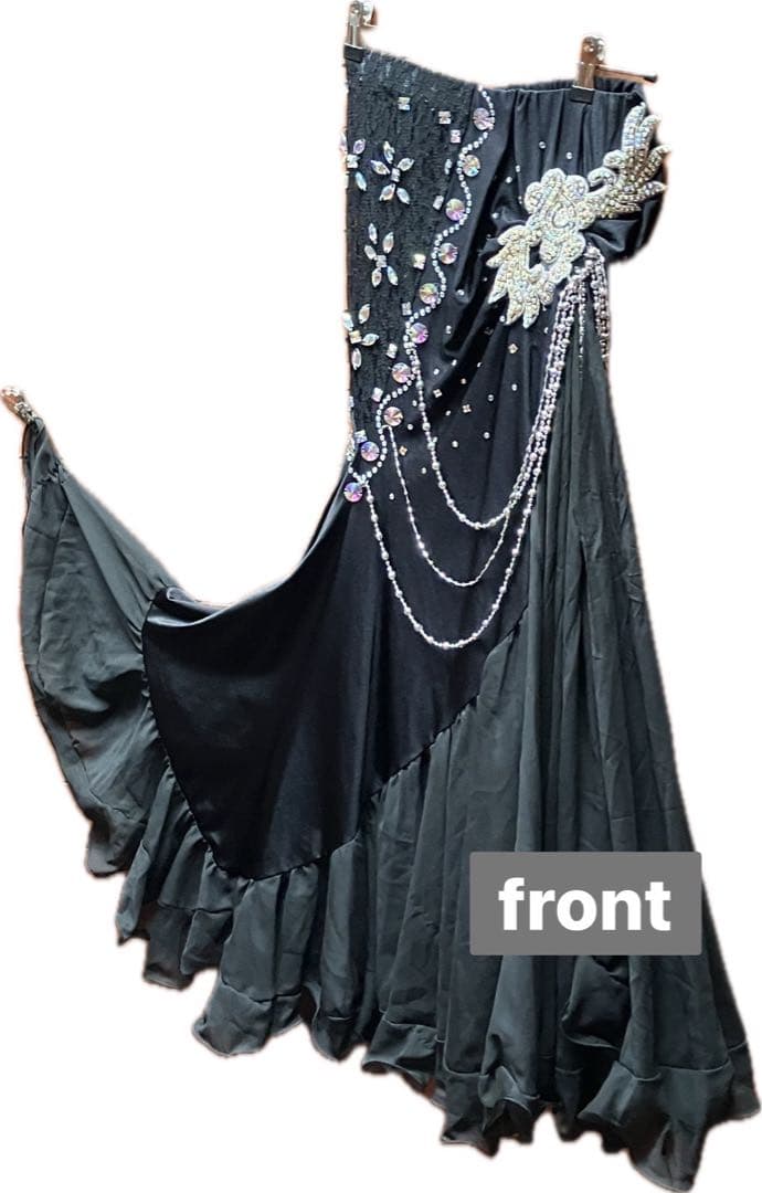 《ベリーダンス衣装 スカート》 ブラック