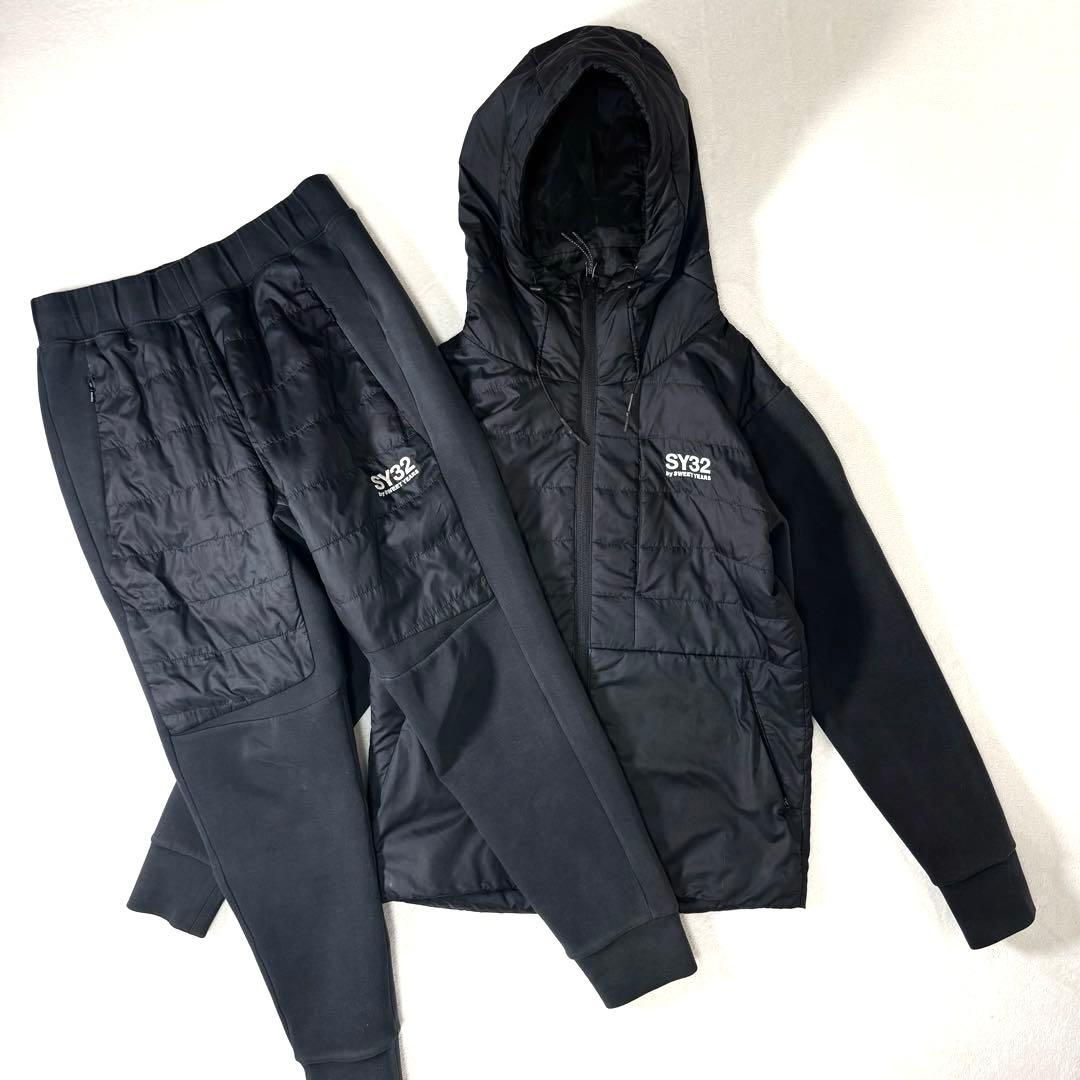 SY32 by SWEET YEARS セットアップ ジョガーパンツ 黒 S
