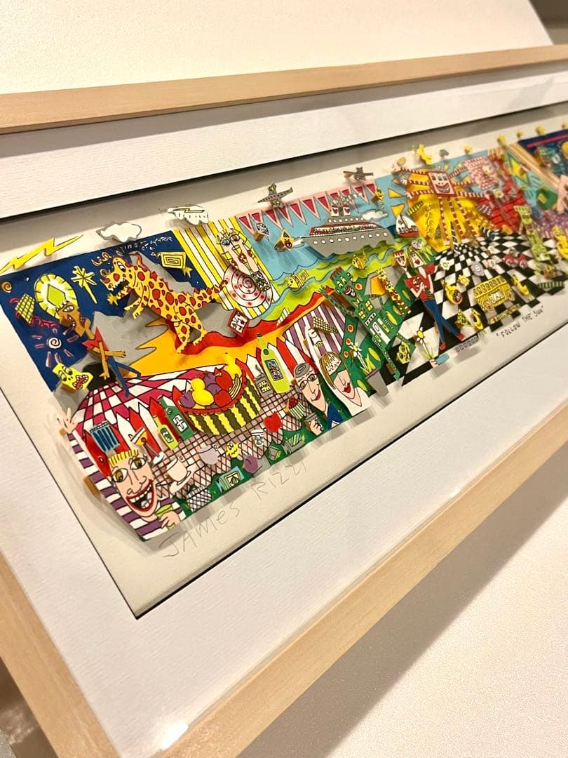 ★大型作品&極美品★ジェームスリジィ作 「Follow the Sun」