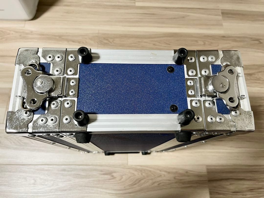 ラックケース 2U ショート・ハーフサイズ　ブルー・青色