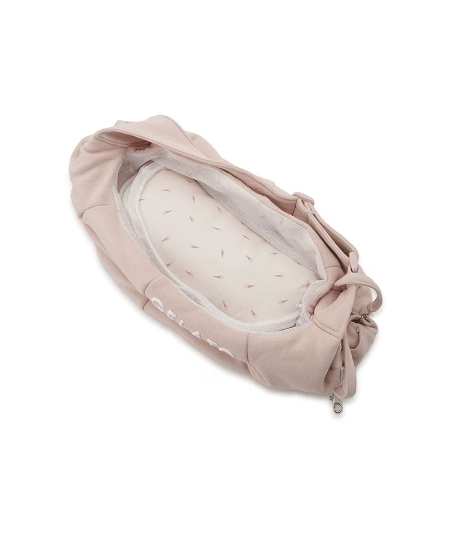 【アップデートタイプ底板クッションあり】ジェラートピケ スリングバッグ ピンク