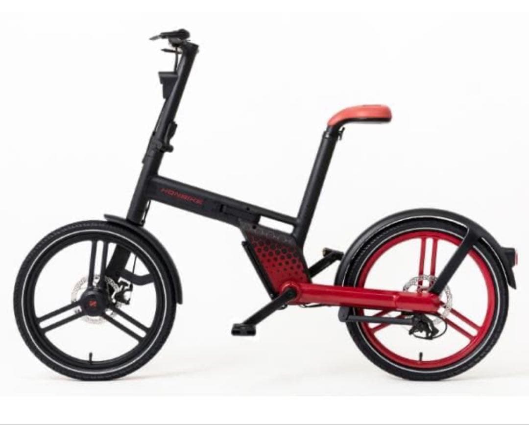 未使用に近い　折りたたみ電動アシストHONBIKE STONE PLUS予備バ付