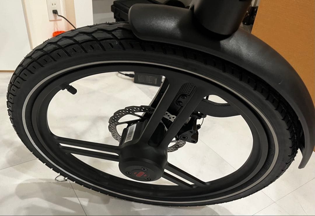 未使用に近い　折りたたみ電動アシストHONBIKE STONE PLUS予備バ付