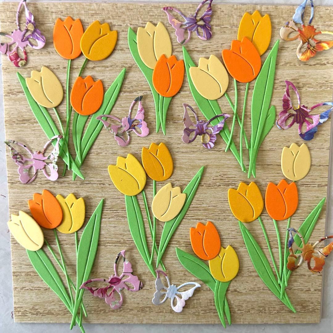 クラフトパンチ　ダイカット　桜　38枚葉っぱ付き