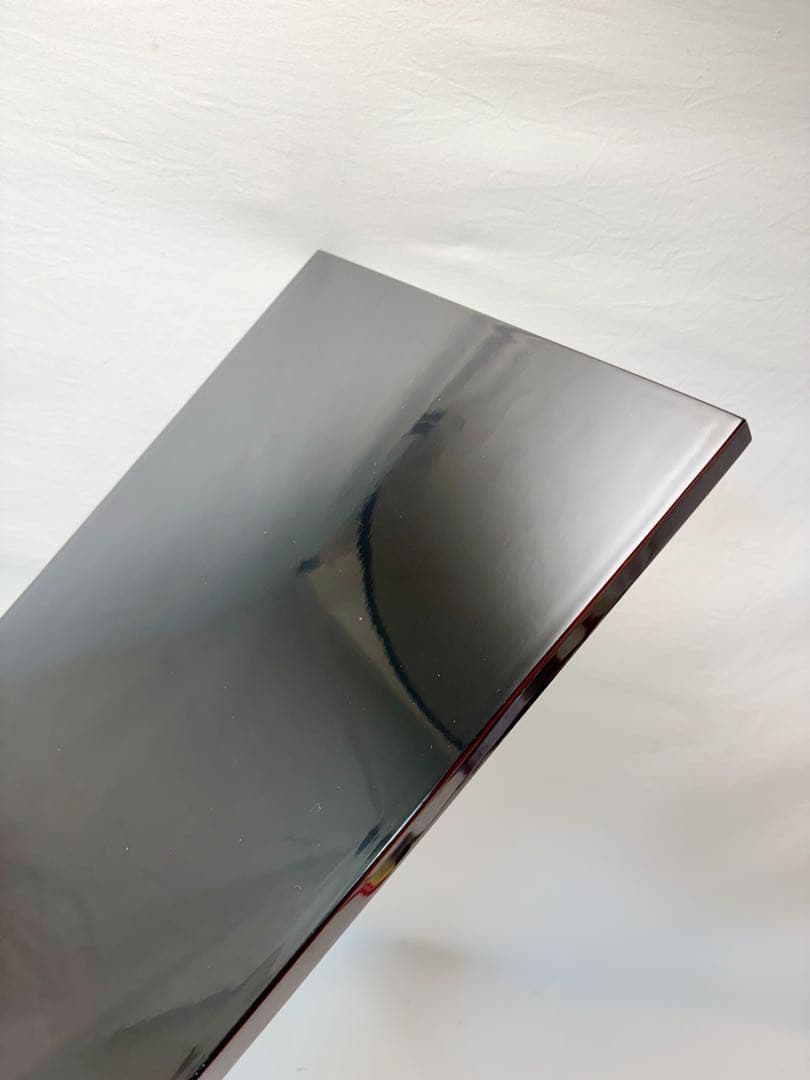 懐石道具 木製溜塗 金彩蒔絵 長方膳 5客組 会席膳 懐石盆 銘々盆 元箱