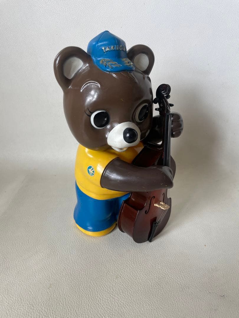 たくぎん たくちゃん 拓ちゃん ソフビ貯金箱 カウンター用 店頭用 コントラバス