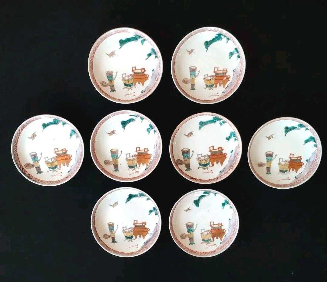 色絵　小皿　８枚