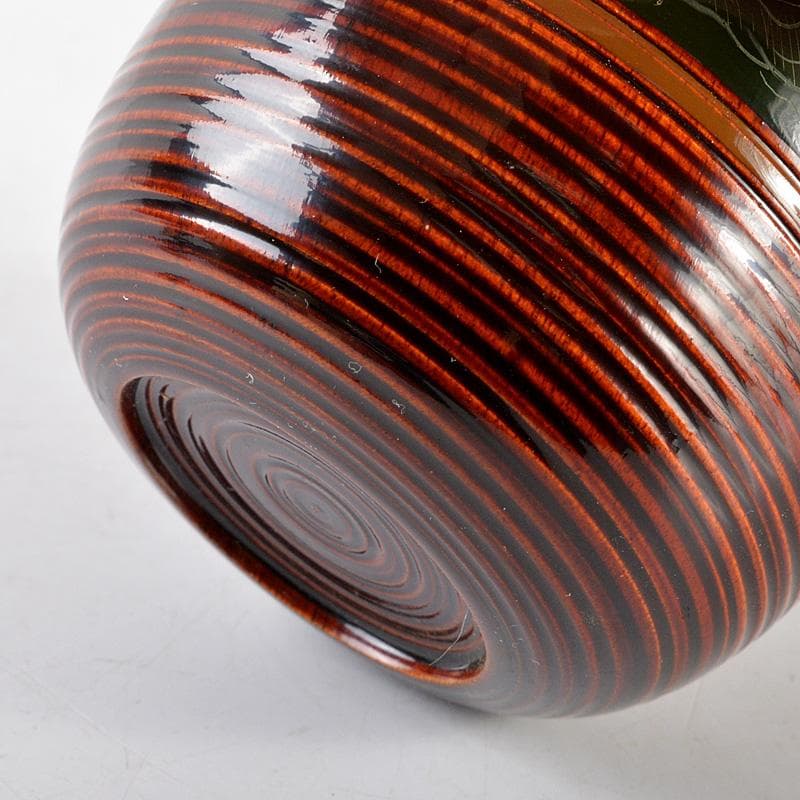 茶道具　塗師　平安　千穂造　五色塗　中棗　共箱　C　R5778