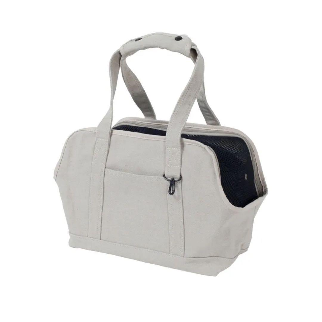 free stitch スクエアトート グレー Mサイズ ペット用キャリーバッグ