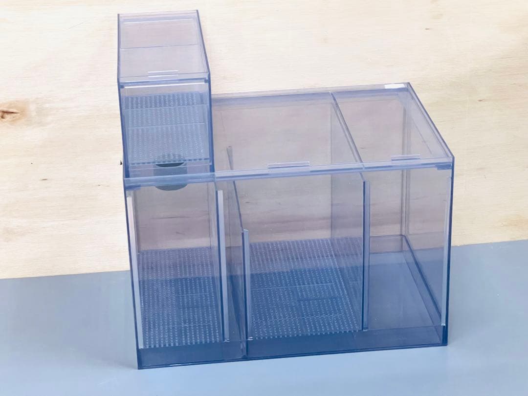 ラスト１台限定　450×300×300 OF水槽用塩ビ三層濾過槽+ウールBOX