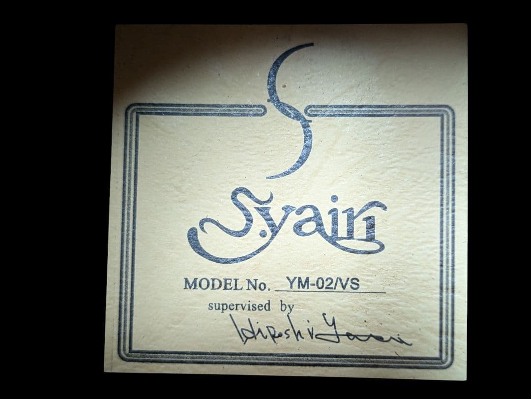 s.yairi YM-02/vs　ヤイリ　アコースティックギター　ソフトケース付