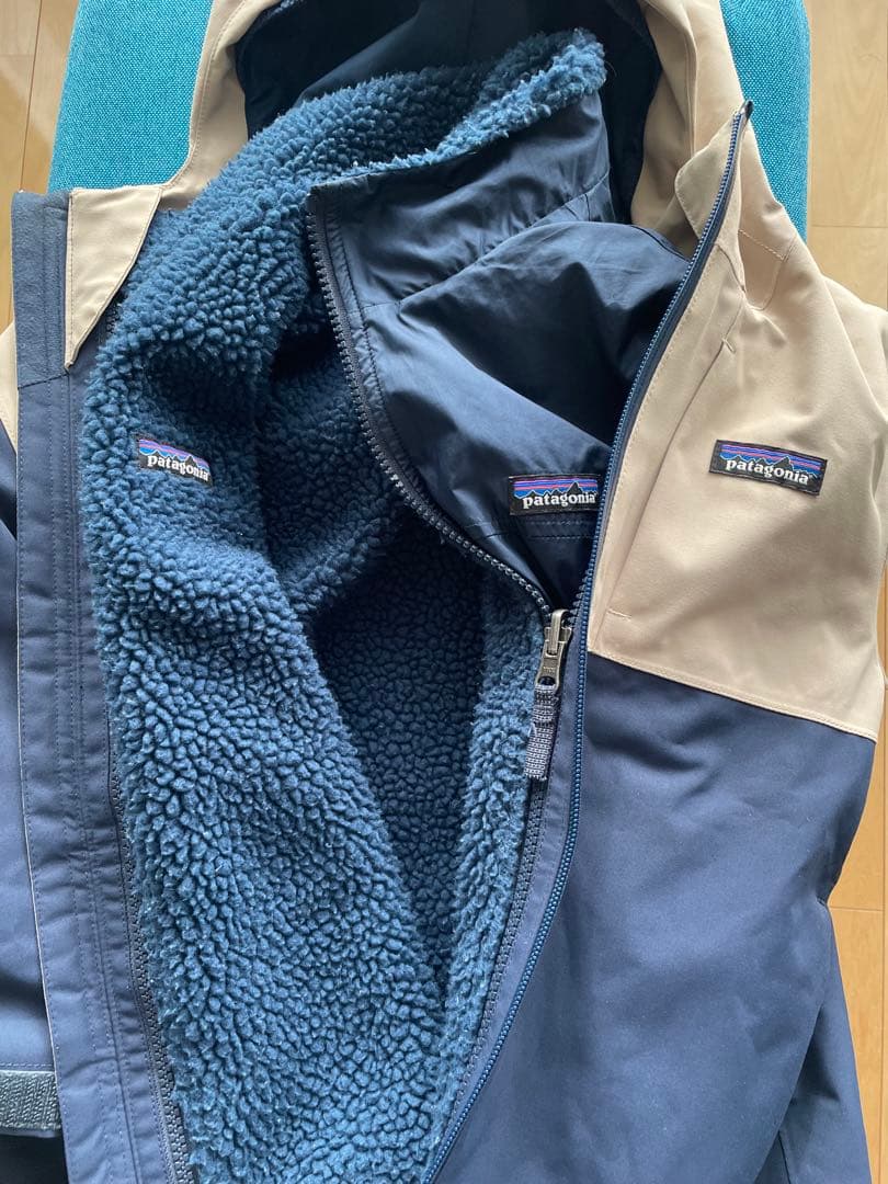 Patagonia 3wayスキー スノボウェア フード付　ＸＳサイズ
