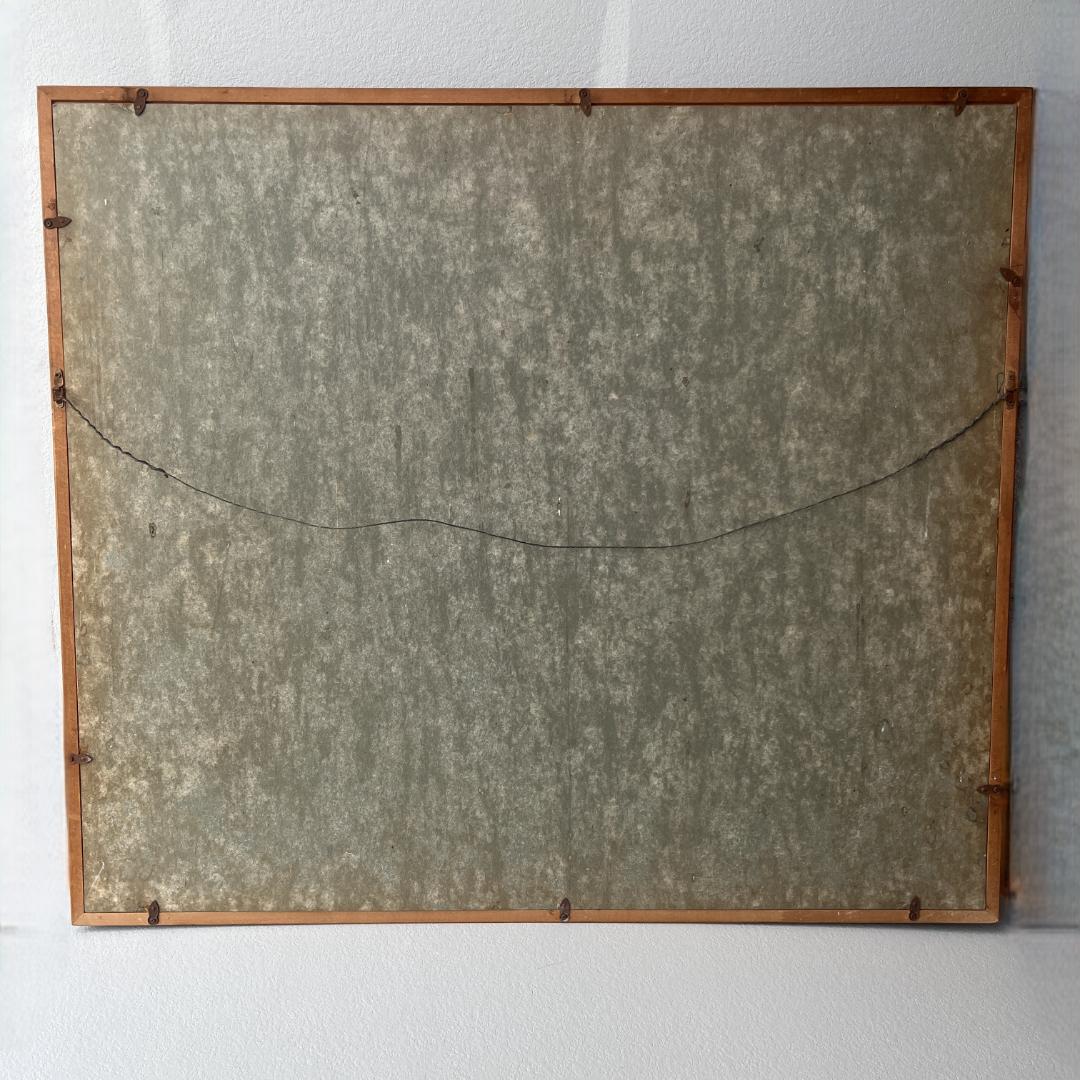 額縁付き　広瀬和之　F12　油彩画　雲仙