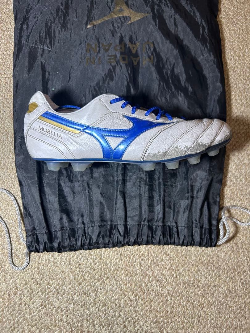 ミズノ モレリア2 JAPANホワイト/ブルー 【限定色】25.5cm