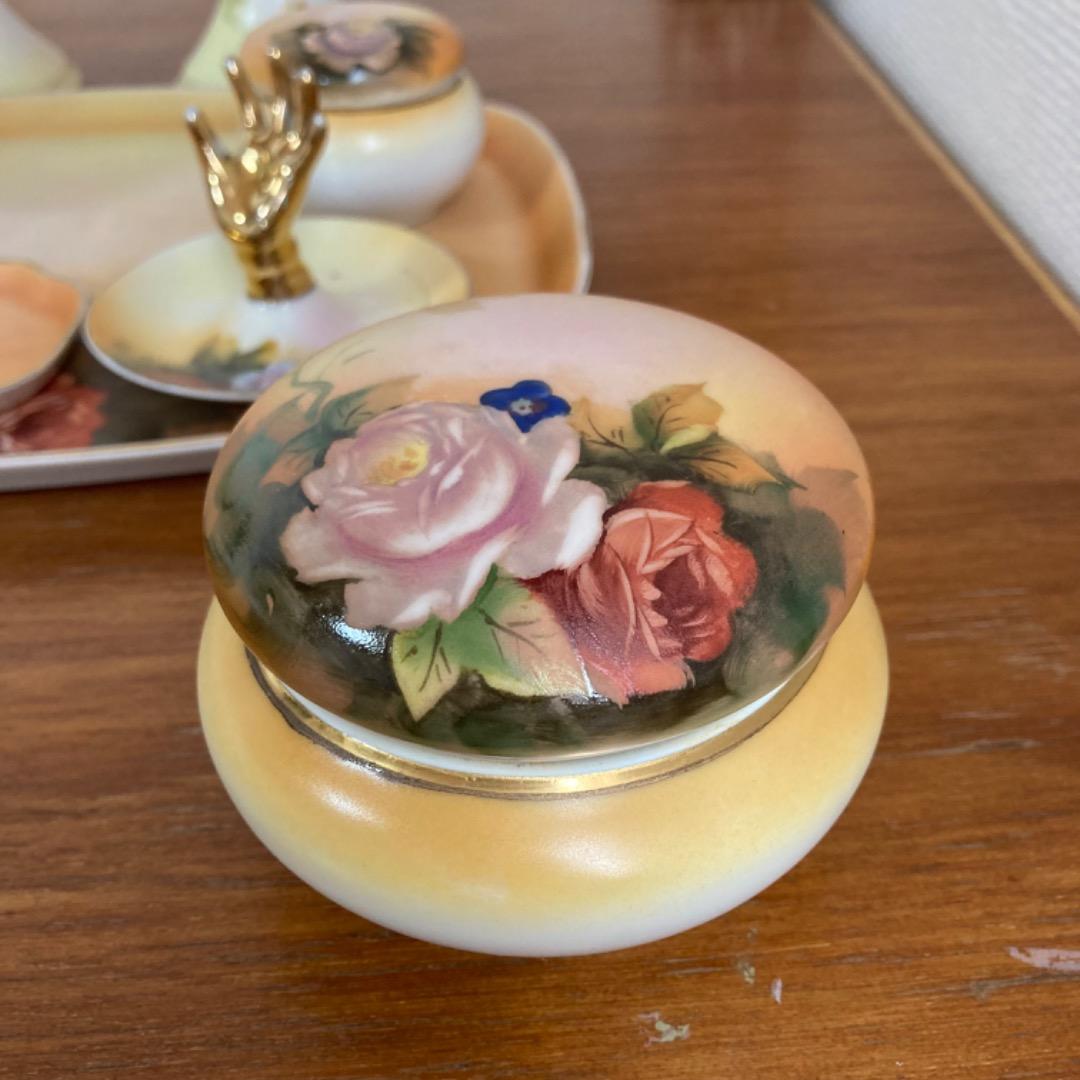 アールヌーボー　手描き　オールドノリタケ イギリス　ドレッサーセット