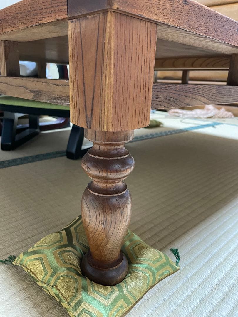 欅 座卓　一枚板　無垢　角型テーブル 約95cm x 75cm x30cm