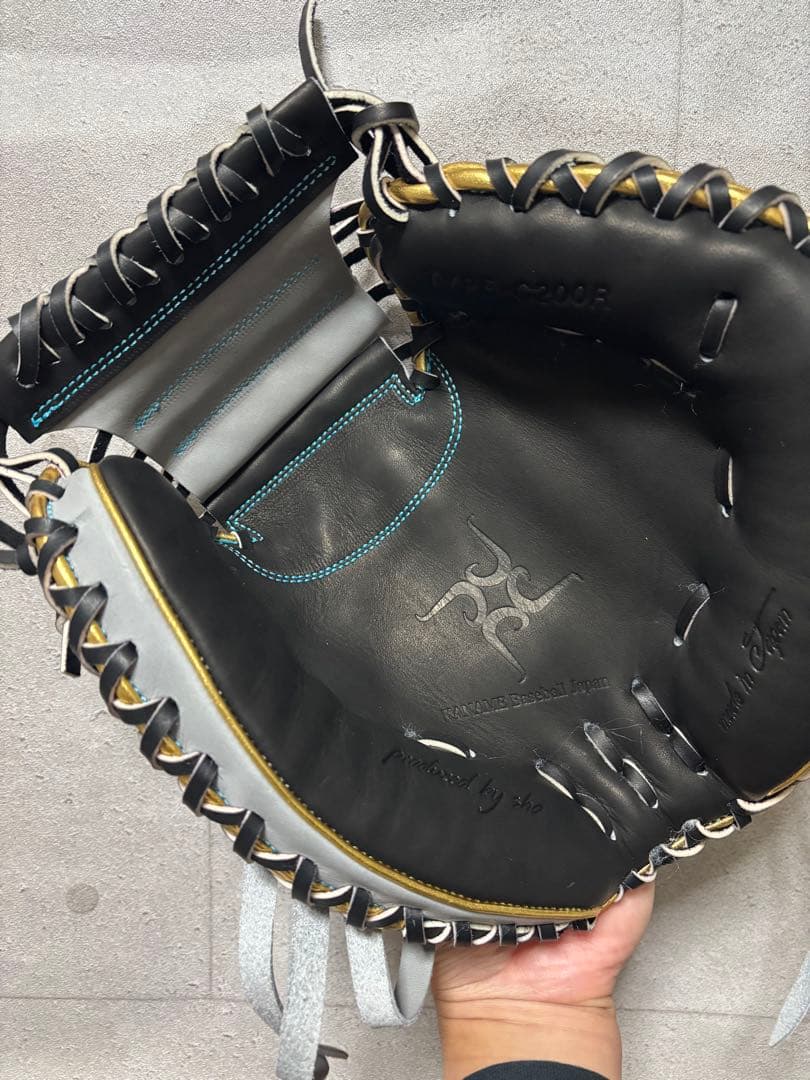 ☆最新 要ミット　軟式用キャッチャーミット 限定カラーKANAME