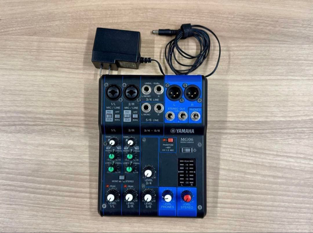 Yamaha MG06 6chアナログミキサー