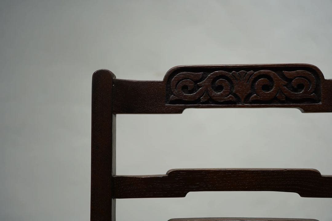 英国アンティーク　ウィリアムモリス　オーク材1900年頃　良品　チェア　椅子