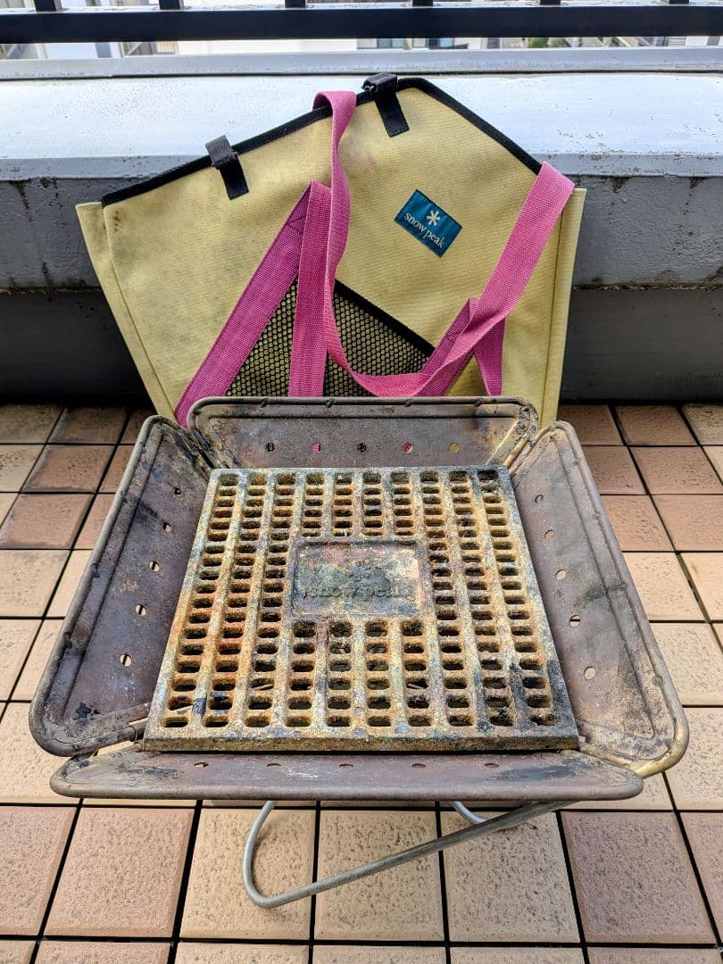 スノーピーク  Peak 焚火台 M 廃盤ケース 炭火床 トライポッド