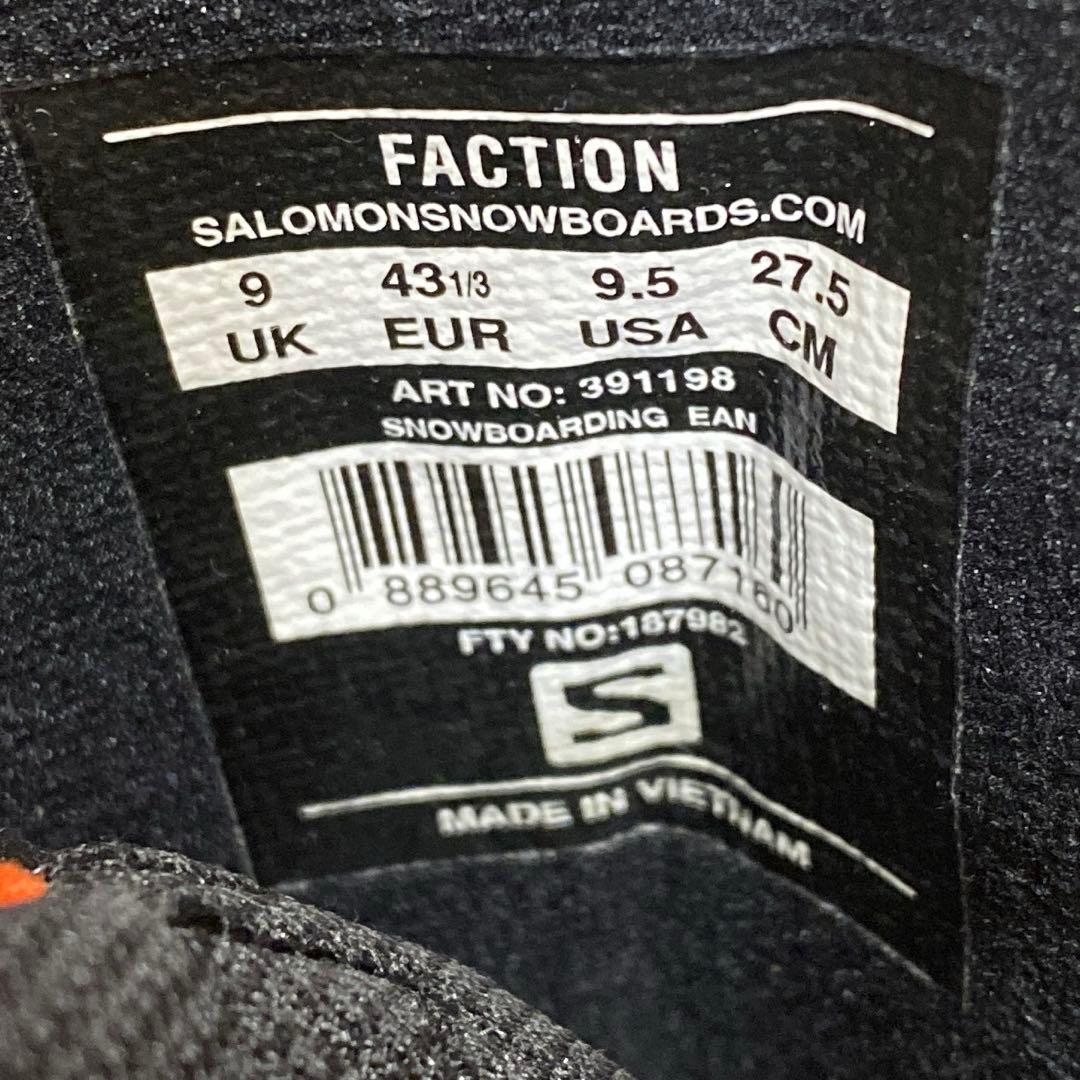【即日発送】SALOMON スノボブーツFACTION ファクション27.5cm