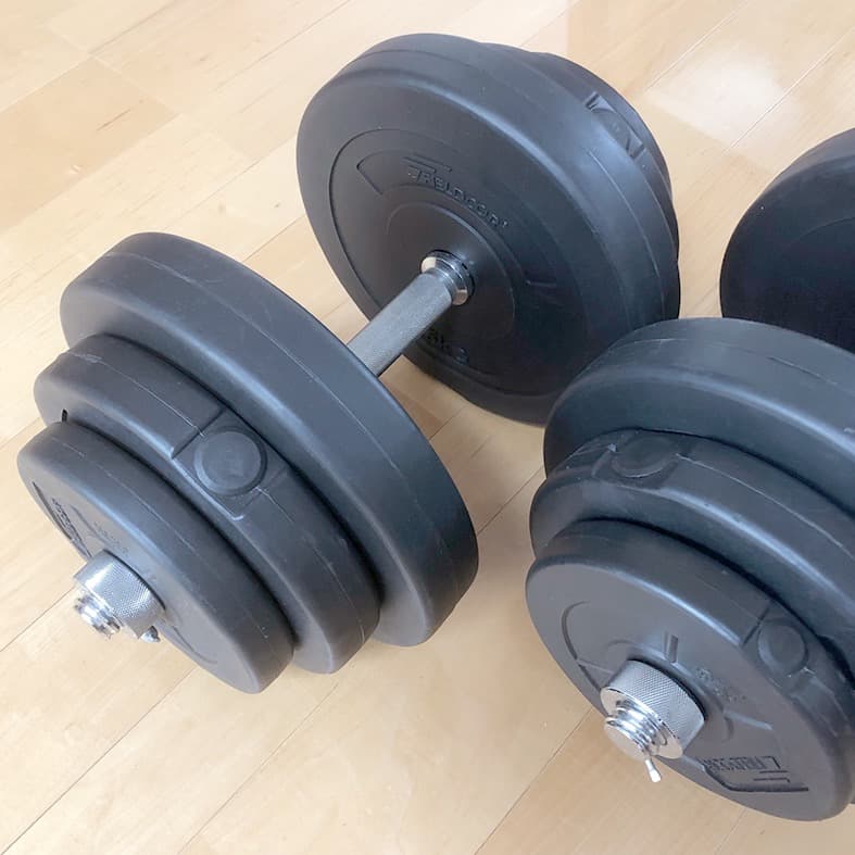 【引取限定】ダンベル フラットベンチ ベンチプレス グローブ（セット）40kg