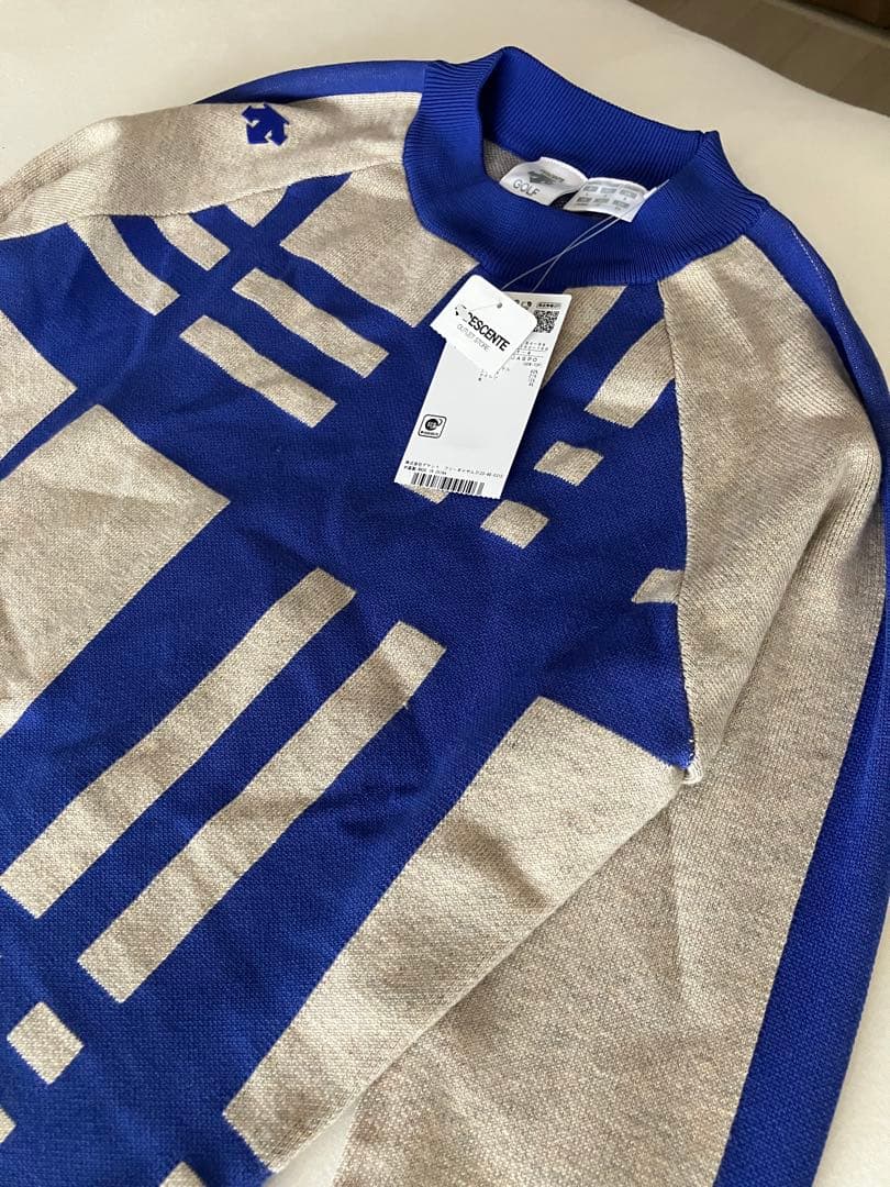 DESCENTEレディース ゴルフ ニットセットアップ グレー/ブルー