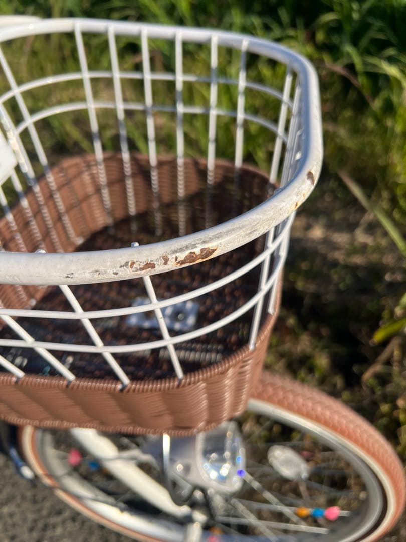 名古屋市内お届け無料22インチジュニアサイクル青い子供用自転車 バスケット付き