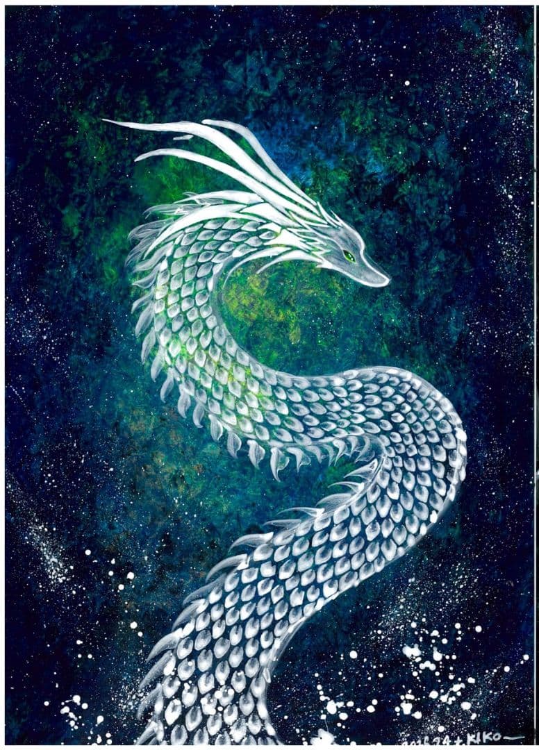 【オパールの白龍】私の作品 一点物 原画販売