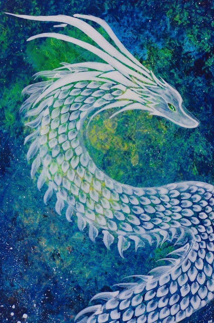 【オパールの白龍】私の作品 一点物 原画販売