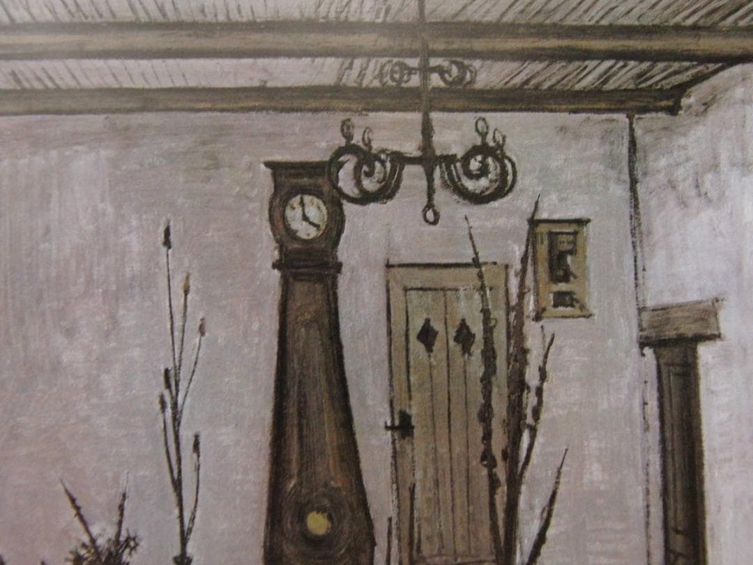 ベルナール・ビュッフェ、「La salle a manger」、希少画集の額装画