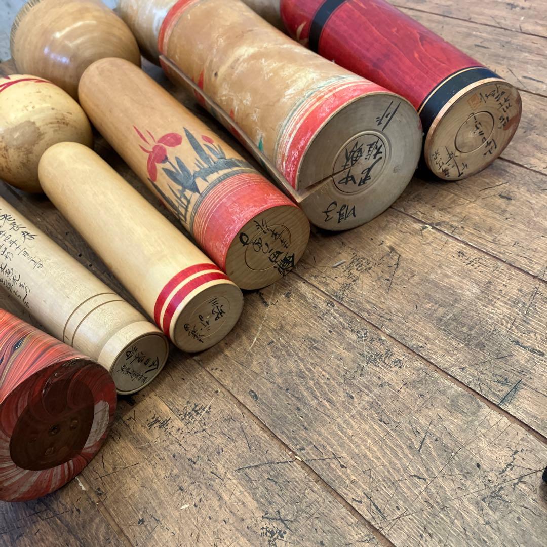 昭和レトロ こけし 小芥子 ニポポ 13体セット セット売り まとめ売り 木彫り