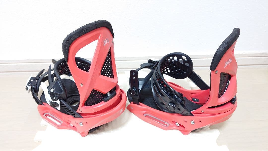 BURTON LEXA EST スノーボードビンディング 赤/黒 Mサイズ