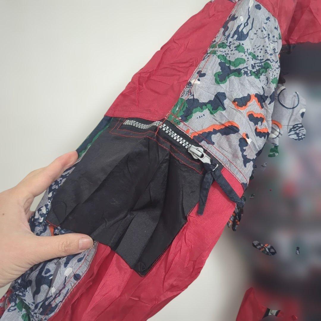 レトロ ヴィンテージ 総柄 スキーウェア つなぎ ジャンプスーツ