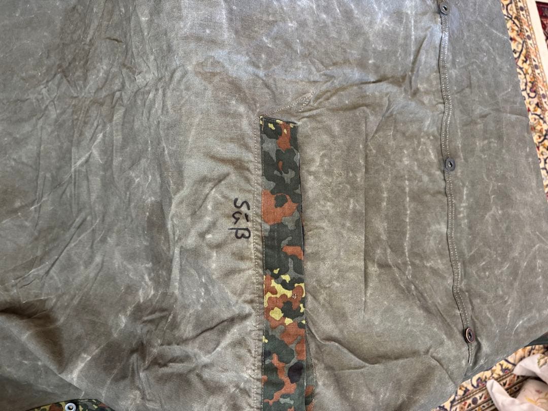 h*o様 美品　ドイツ軍フレクターンカモポンチョテント　収納袋付き