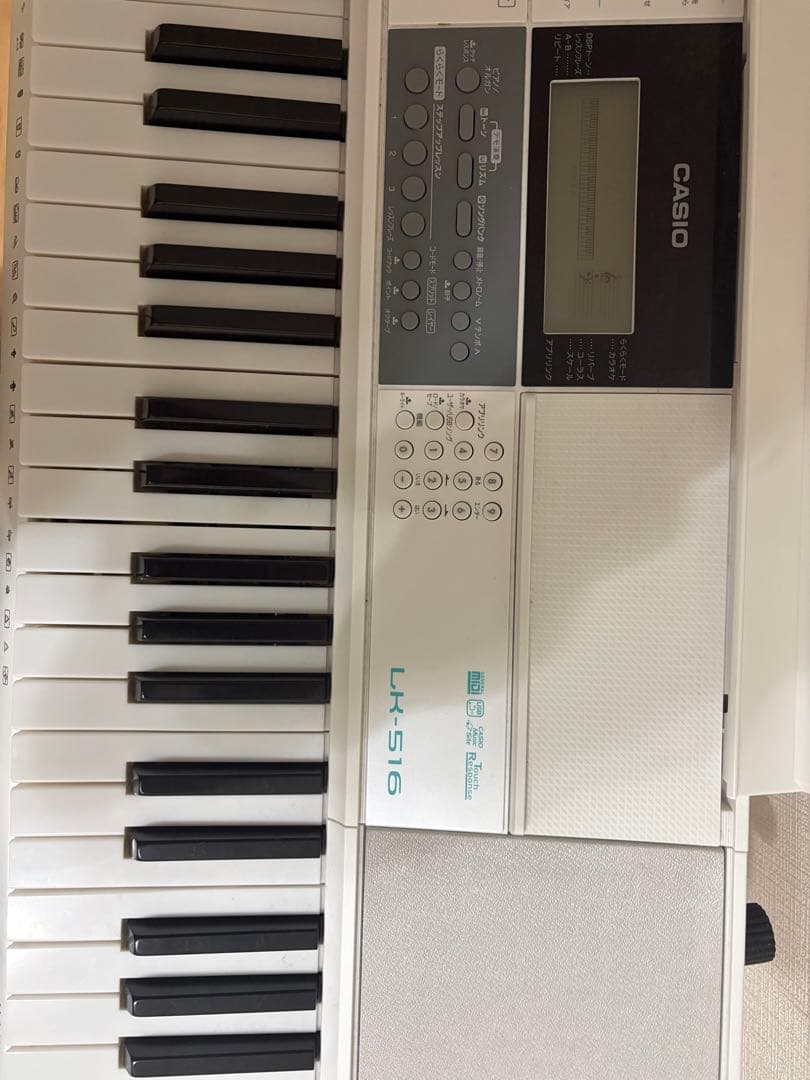 CASIO LK-516 ホワイト電子キーボード
